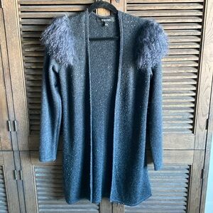 Neiman Marcus Cashmere & Fur Sweater
